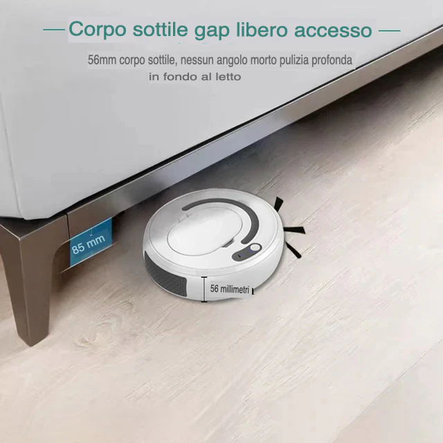 Robot Aspirapolvere Automatico Intelligente: Potente e Compatto - immagine 5