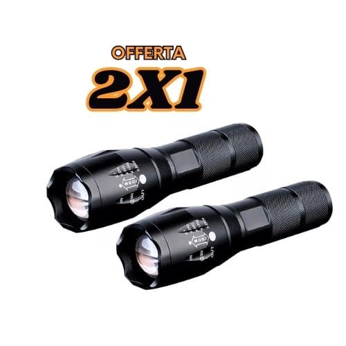 Torcia LED Militare Potente Impermeabile 10000 Lumen