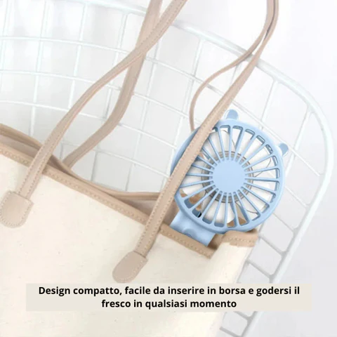 Mini Ventilatore USB Pieghevole e Portatile a 3 Velocità - immagine 2
