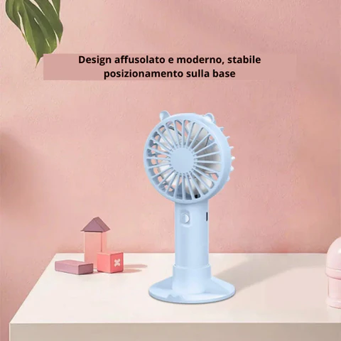 Mini Ventilatore USB Pieghevole e Portatile a 3 Velocità - immagine 4