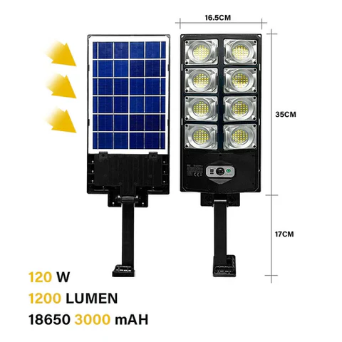 Lampione Solare LED con Sensore di Movimento per Esterni - immagine 3
