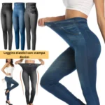 Leggings Elasticizzati Effetto Jeans – Slim Fit e Push-Up