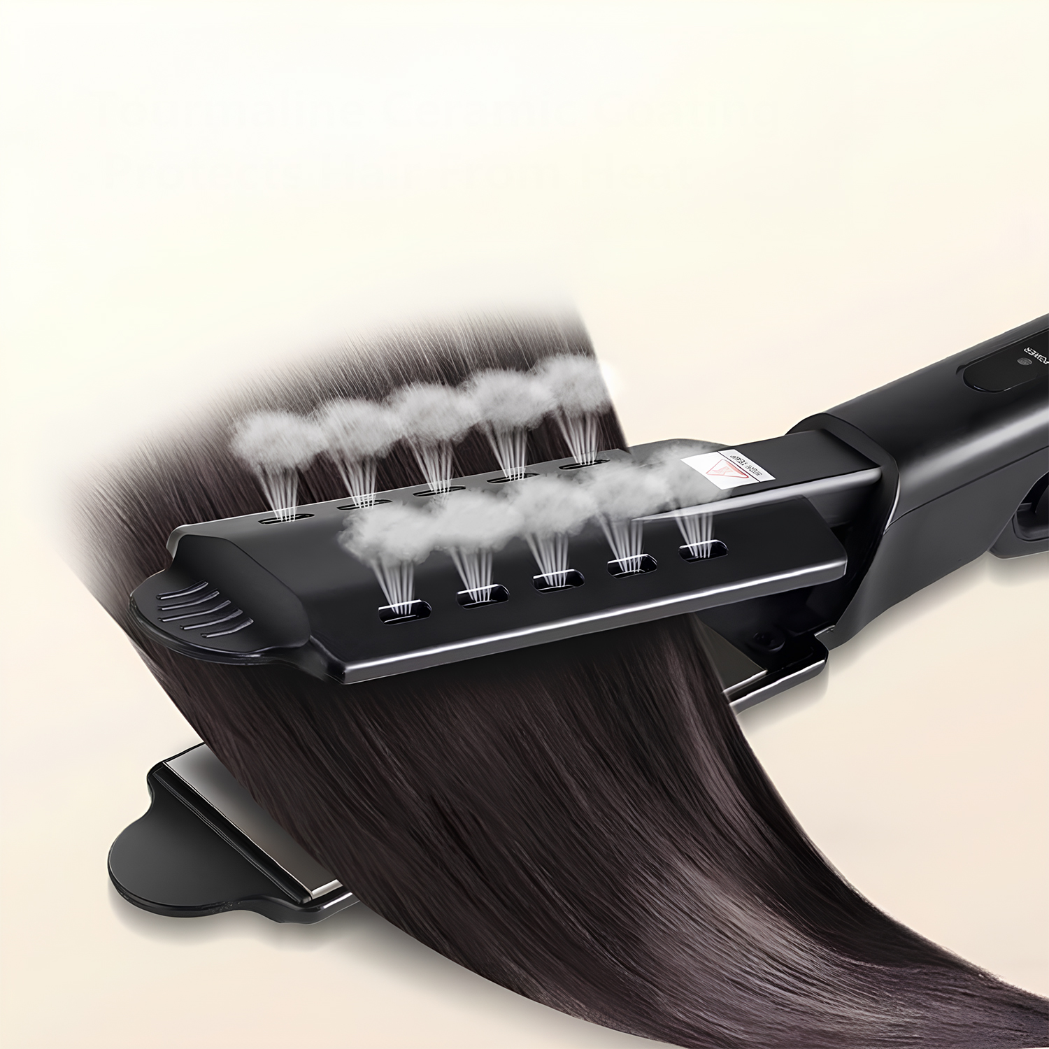 Piastra Capelli Titanio Ceramica - Liscia e Protegge - immagine 3