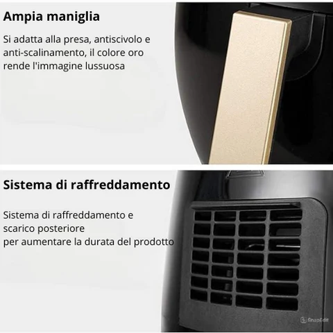Friggitrice ad Aria 4,5L: Cucina Sana e Facile da Pulire - immagine 4