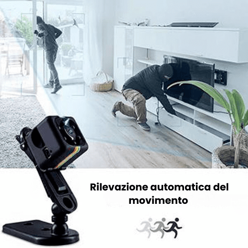 Mini Cam Sicurezza - Visione Notturna e Rilevamento Movimento - immagine 4