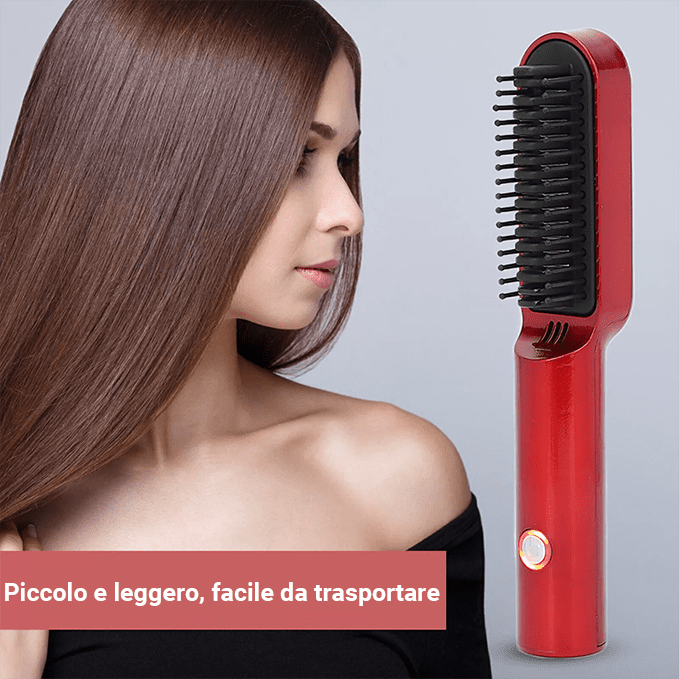 Spazzola Lisciante 2 in 1 con Tecnologia Ionica - Capelli Perfetti - immagine 2