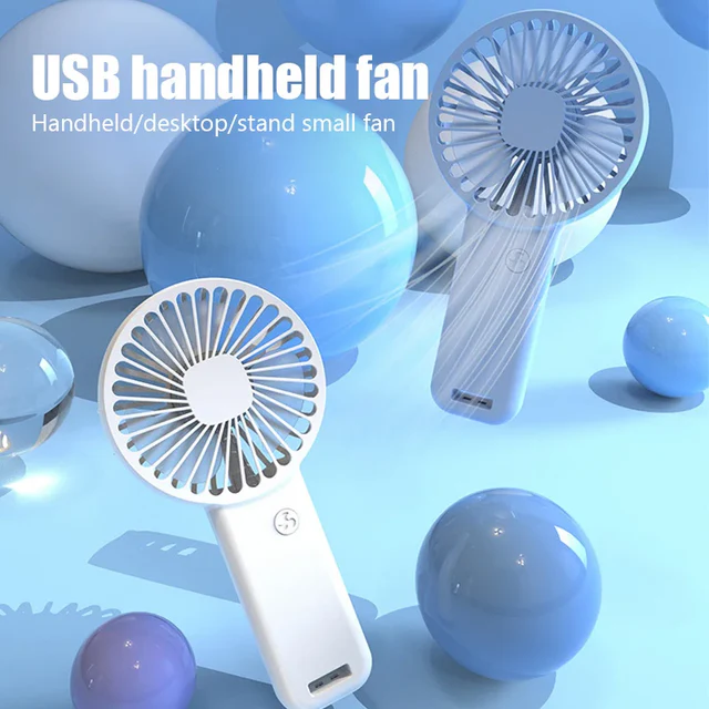 Mini Ventilatore USB Portatile con Supporto e 3 Velocità - immagine 4