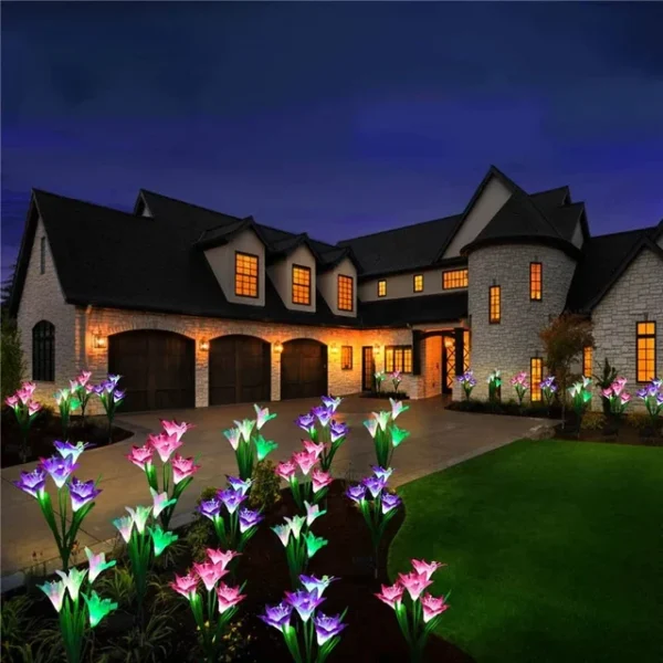 Gigli Solari Decorativi LED a Energia Solare per Giardino