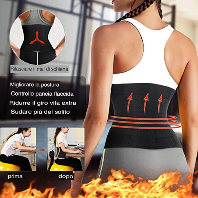 Fascia Sauna Snellente Efficace per Pancia Piatta e Vita Snella - immagine 5