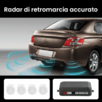 Sensore Parcheggio Radar Posteriore con Allarme Acustico