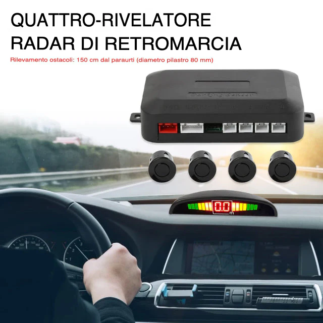 Sensore Parcheggio Radar Posteriore con Allarme Acustico - immagine 2