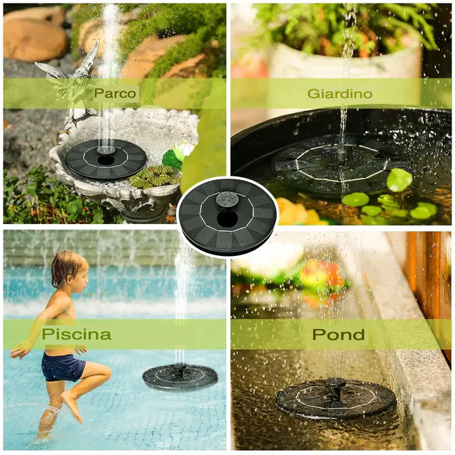 Fontana Solare Galleggiante - Ecologica e Decorativa - immagine 5
