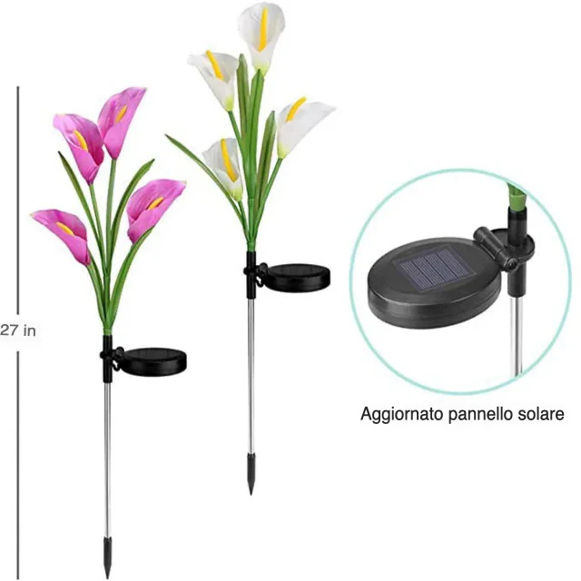 Gigli Solari Decorativi LED a Energia Solare per Giardino - immagine 5