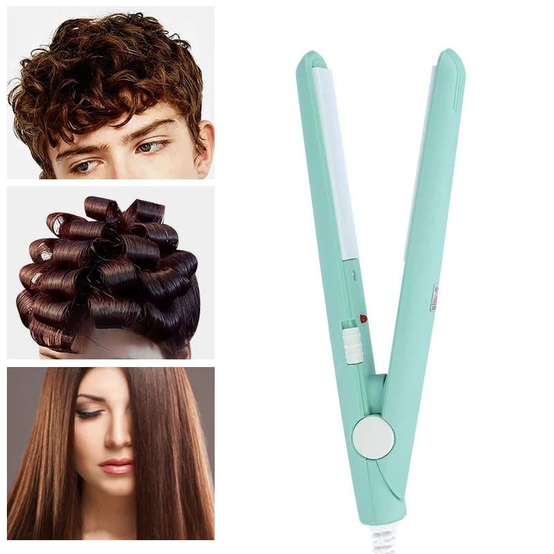 Mini Piastra Portatile in Ceramica – Capelli Lisci e Ricci Ovunque - immagine 4