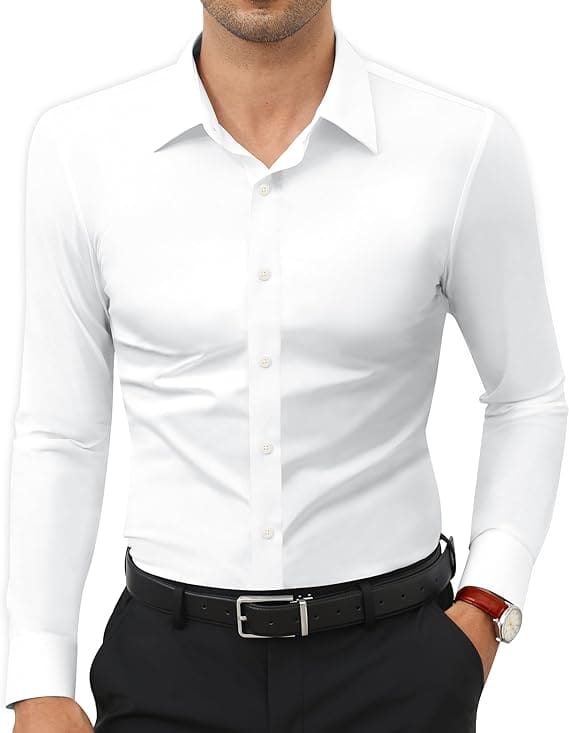 Camicia Uomo Maniche Lunghe Elegante e Traspirante - immagine 4