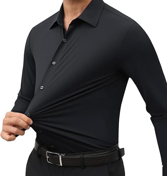 Camicia Uomo Maniche Lunghe Elegante e Traspirante