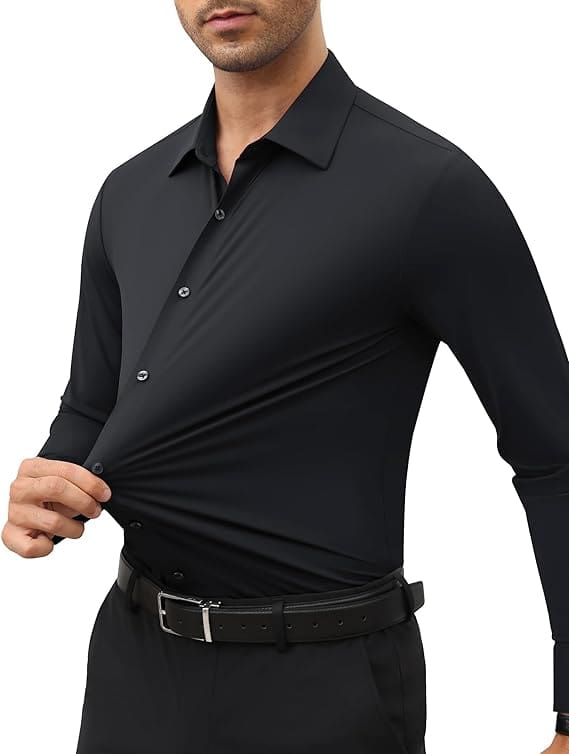 Camicia Uomo Maniche Lunghe Elegante e Traspirante