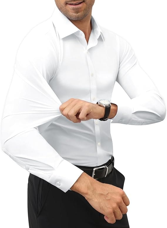 Camicia Uomo Maniche Lunghe Elegante e Traspirante - immagine 2