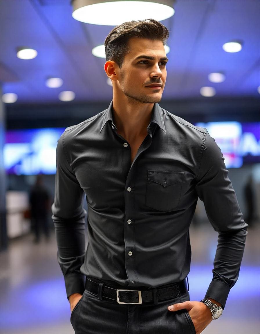 Camicia Uomo Maniche Lunghe Elegante e Traspirante - immagine 8