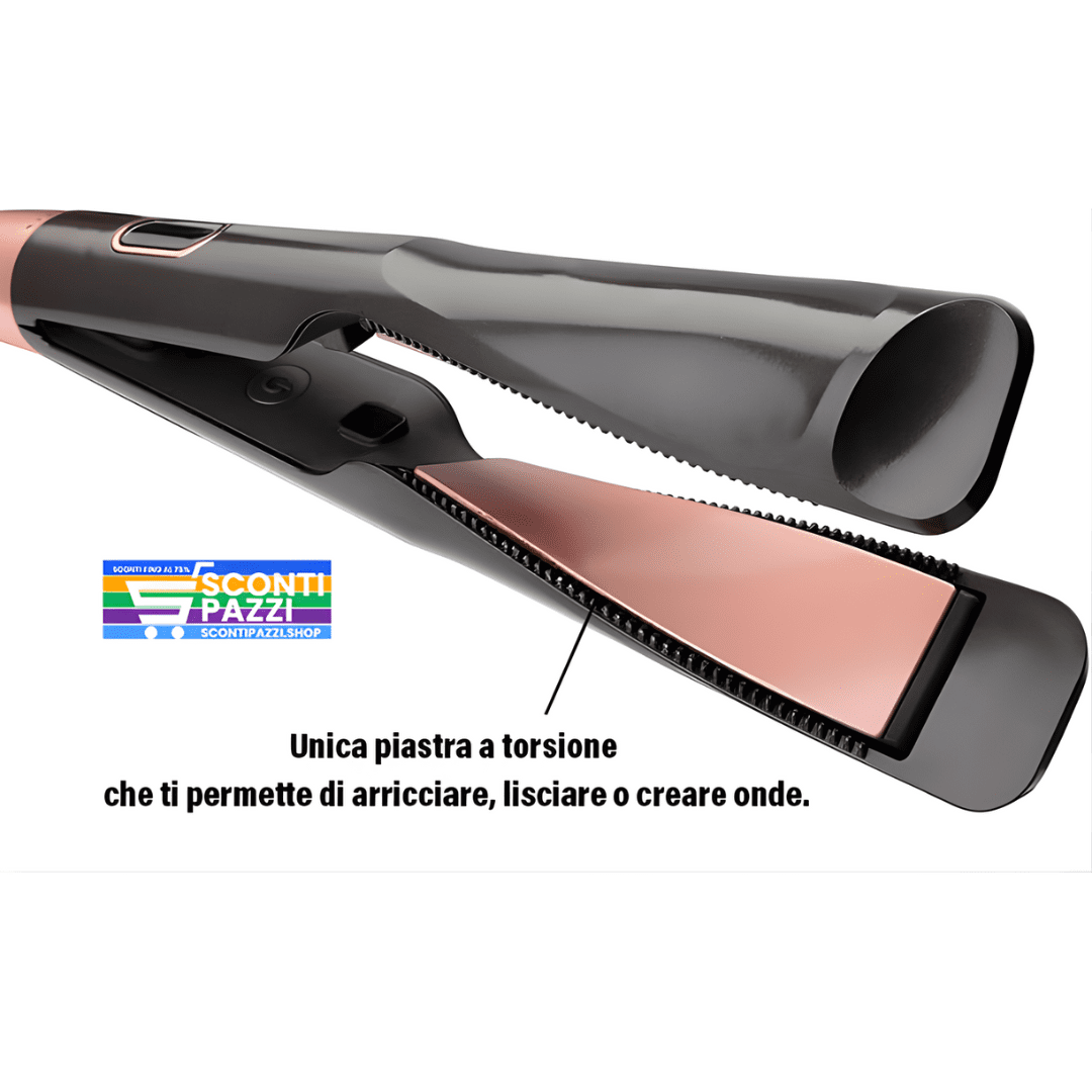 Piastra arricciacapelli 2-in-1 professionale - Lisci e Ricci Perfetti - immagine 8