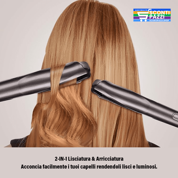 Piastra arricciacapelli 2-in-1 professionale - Lisci e Ricci Perfetti - immagine 6