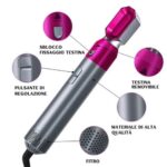 Spazzola Asciugacapelli Ionica 5 in 1