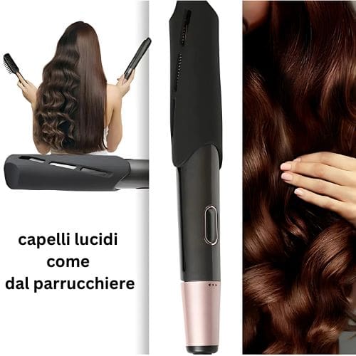 Piastra arricciacapelli 2-in-1 professionale - Lisci e Ricci Perfetti - immagine 3