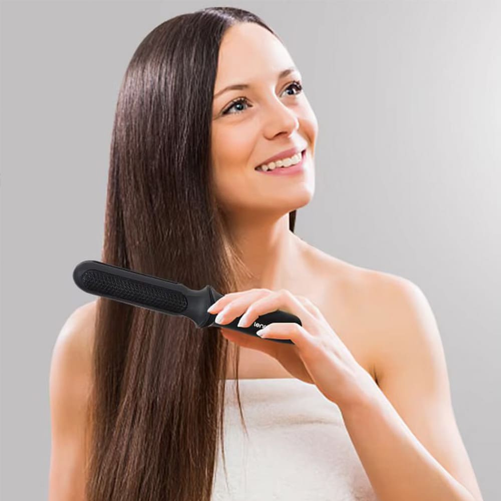 Piastra Spazzola 2 in 1 Volumizzante e Lisciante Anticrespo - immagine 2